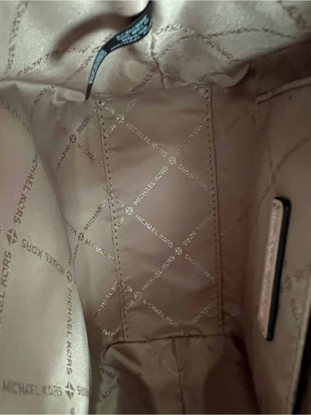 Michael Kors Avril Small Leather and Suede Satchel - Picture 6 of 9
